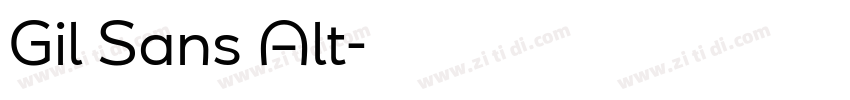Gil Sans Alt字体转换